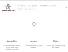 Tablet Screenshot of naehmaschinen-czerr.de